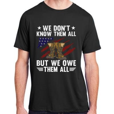 Memorial Day We Owe Them All Patriotic Veteran Adult ChromaSoft Performance T-Shirt