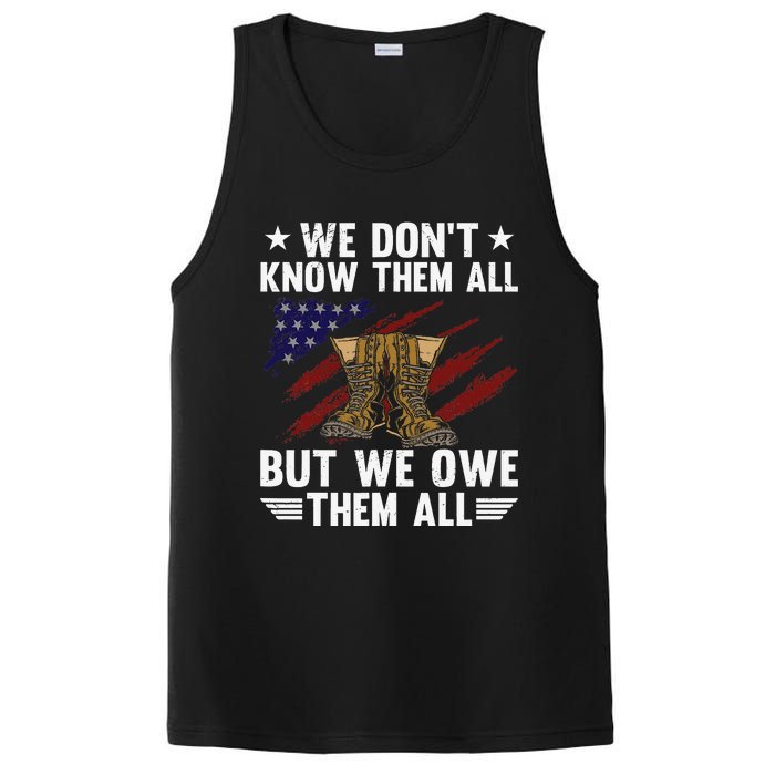 Memorial Day We Owe Them All Patriotic Veteran PosiCharge Competitor Tank