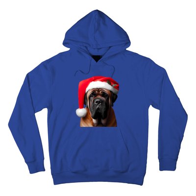 Mastiff Dog With Santa Hat Christmas Xmas Owner Lover Mom Great Gift Hoodie