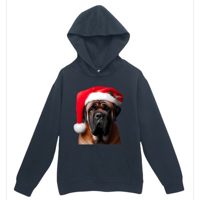 Mastiff Dog With Santa Hat Christmas Xmas Owner Lover Mom Great Gift Urban Pullover Hoodie