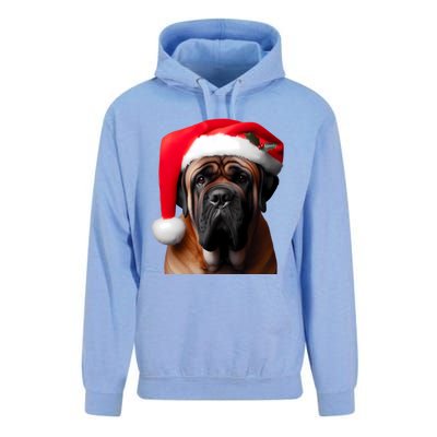 Mastiff Dog With Santa Hat Christmas Xmas Owner Lover Mom Great Gift Unisex Surf Hoodie