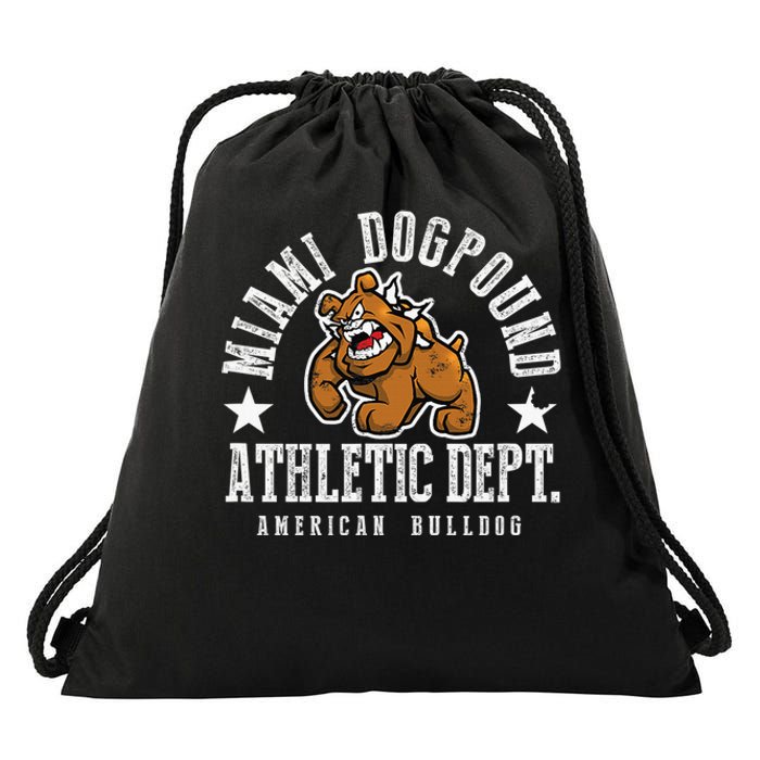 MIAMI Dogpound Workout Excercise Lover Dog Owner Drawstring Bag