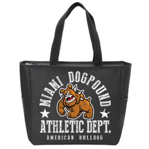 MIAMI Dogpound Workout Excercise Lover Dog Owner Zip Tote Bag