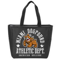 MIAMI Dogpound Workout Excercise Lover Dog Owner Zip Tote Bag