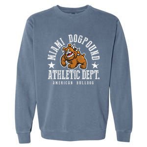 MIAMI Dogpound Workout Excercise Lover Dog Owner Garment-Dyed Sweatshirt