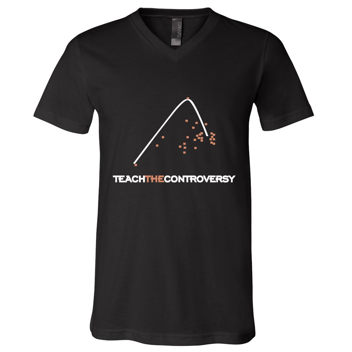 Matt Darling Wearing Teach The Controversy V-Neck T-Shirt