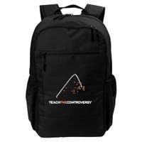 Matt Darling Wearing Teach The Controversy Backpack