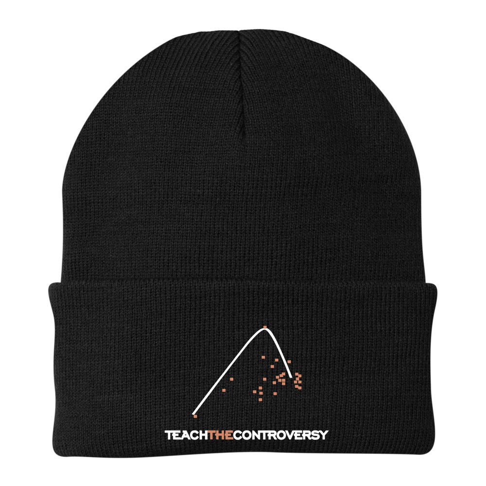Matt Darling Wearing Teach The Controversy Beanie