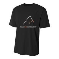 Matt Darling Wearing Teach The Controversy Youth Performance Sprint T-Shirt