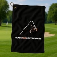 Matt Darling Wearing Teach The Controversy Golf Towel