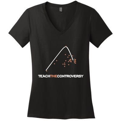 Matt Darling Wearing Teach The Controversy Women's V-Neck T-Shirt
