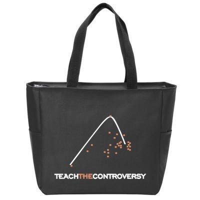 Matt Darling Wearing Teach The Controversy Zip Tote Bag