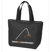 Matt Darling Wearing Teach The Controversy Zip Tote Bag