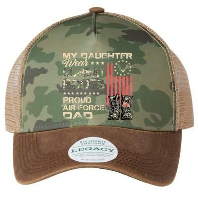 My Daughter Wear Combat Boots Proud Dad Of Veteran Legacy Tie Dye Trucker Hat