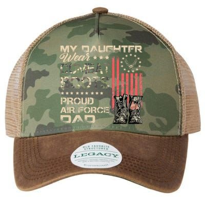 My Daughter Wear Combat Boots Proud Dad Of Veteran Legacy Tie Dye Trucker Hat