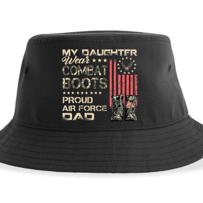 My Daughter Wear Combat Boots Proud Dad Of Veteran Sustainable Bucket Hat