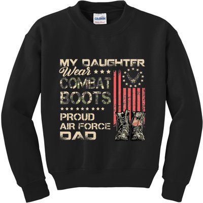 My Daughter Wear Combat Boots Proud Dad Of Veteran Kids Sweatshirt