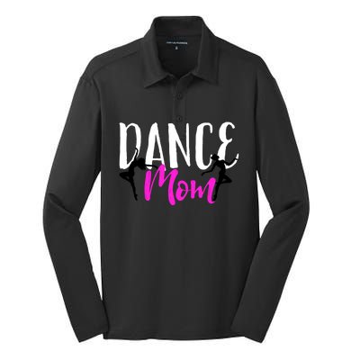 MotherS Day With Cute Dance Mom Silk Touch Performance Long Sleeve Polo