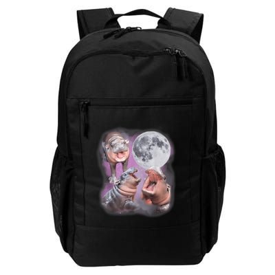 Moo Deng With The Moon Backpack