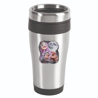 Moo Deng With The Moon 16oz Travel Tumbler