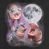 Moo Deng With The Moon 25L Jumbo Tote
