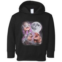 Moo Deng With The Moon Toddler Hoodie
