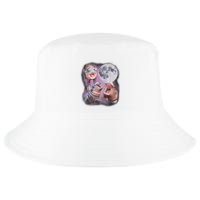 Moo Deng With The Moon Cool Comfort Performance Bucket Hat