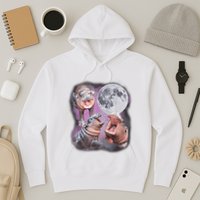 Moo Deng With The Moon Hoodie