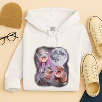 Moo Deng With The Moon Hoodie
