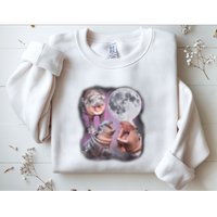 Moo Deng With The Moon Sweatshirt