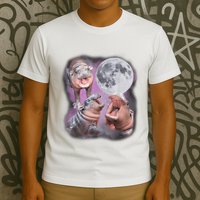 Moo Deng With The Moon T-Shirt