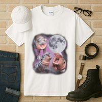 Moo Deng With The Moon Tall T-Shirt