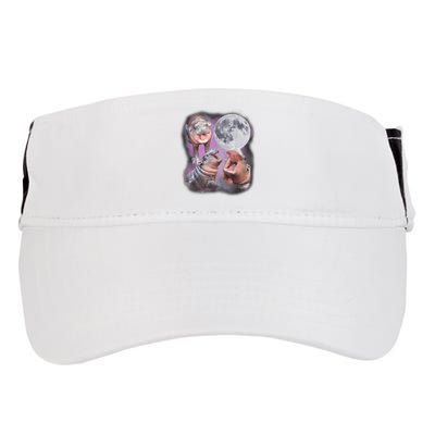 Moo Deng With The Moon Adult Drive Performance Visor