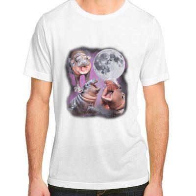 Moo Deng With The Moon Adult ChromaSoft Performance T-Shirt