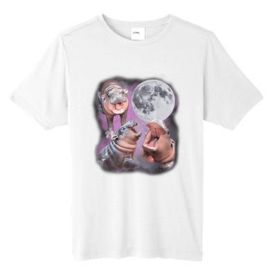 Moo Deng With The Moon Tall Fusion ChromaSoft Performance T-Shirt