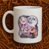 Moo Deng With The Moon Mug