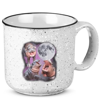 Moo Deng With The Moon 15oz Campfire Ceramic Mug