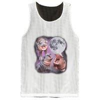 Moo Deng With The Moon Mesh Reversible Basketball Jersey Tank