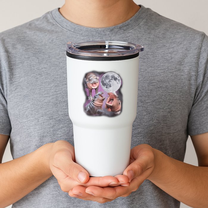 Moo Deng With The Moon Tumbler