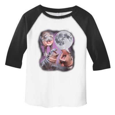 Moo Deng With The Moon Toddler Fine Jersey T-Shirt