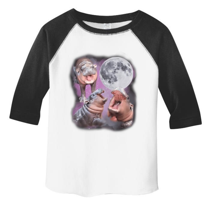 Moo Deng With The Moon Toddler Fine Jersey T-Shirt