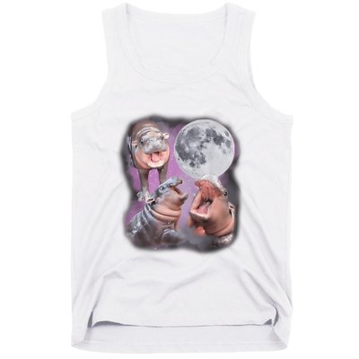 Moo Deng With The Moon Tank Top