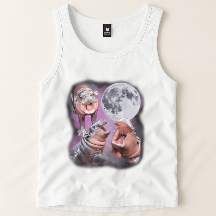 Moo Deng With The Moon Tank Top