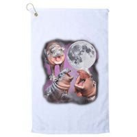 Moo Deng With The Moon Golf Towel