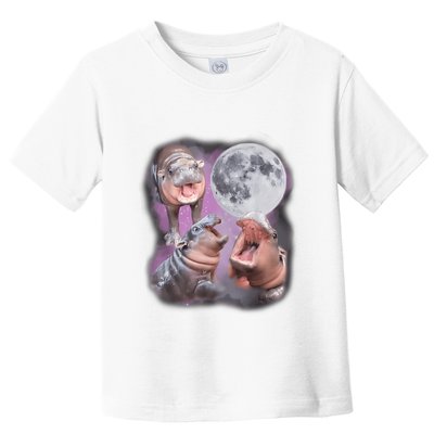 Moo Deng With The Moon Toddler T-Shirt