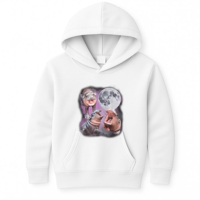 Moo Deng With The Moon Kids Hoodie