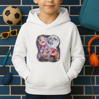 Moo Deng With The Moon Kids Hoodie