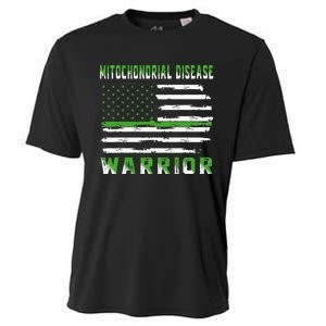 Mitochondrial Disease Warrior USA Flag United States Flag Cooling Performance Crew T-Shirt