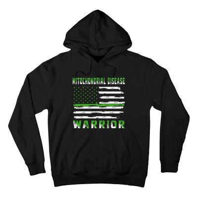 Mitochondrial Disease Warrior USA Flag United States Flag Hoodie