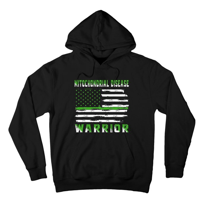 Mitochondrial Disease Warrior USA Flag United States Flag Hoodie